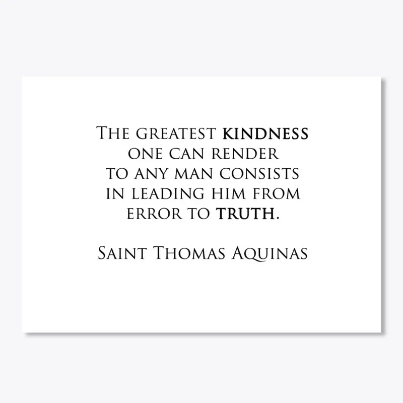 St Thomas Truth quote