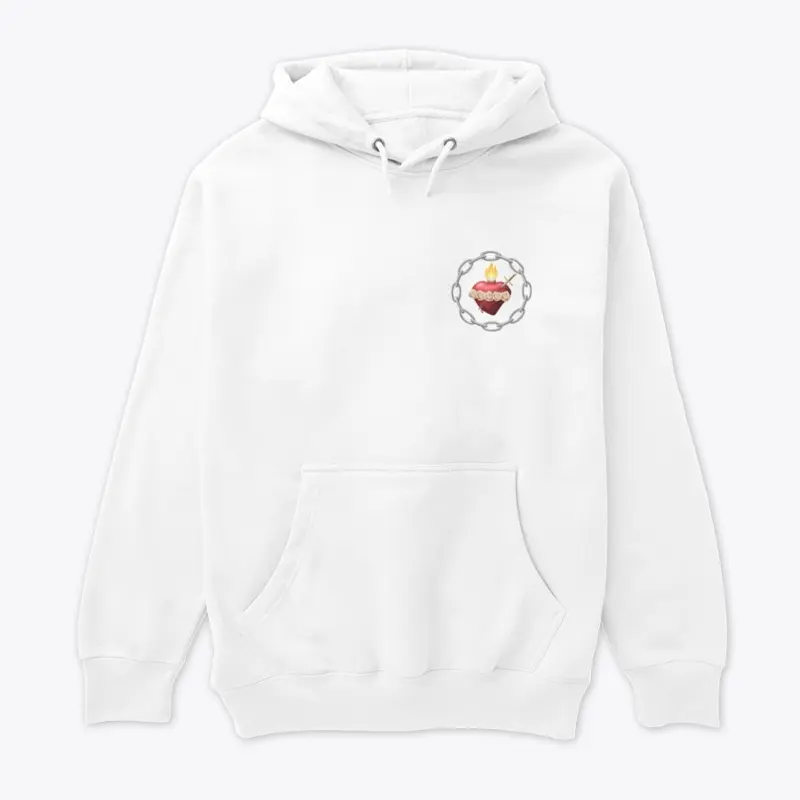 White Hoodie with Emblem